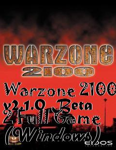 Box art for Warzone 2100 v2.1.0 Beta 2 Full Game (Windows)
