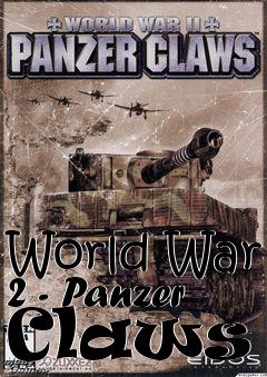 Box art for World War 2 - Panzer Claws 2