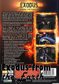 Box art for Exodus from the Earth