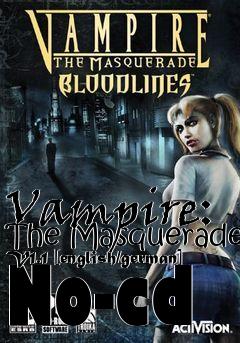 Box art for Vampire:
The Masquerade V1.1 [english/german] No-cd