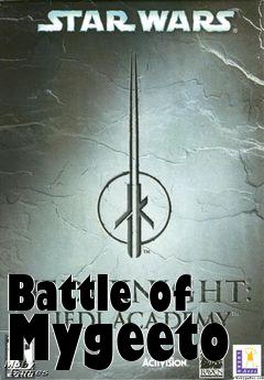 Box art for Battle of Mygeeto