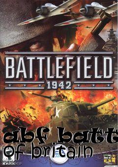 Box art for abf battle of britain