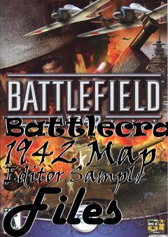 Box art for Battlecraft 1942 Map Editor Sample Files