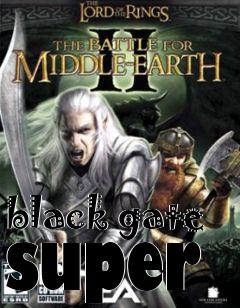 Box art for black gate super