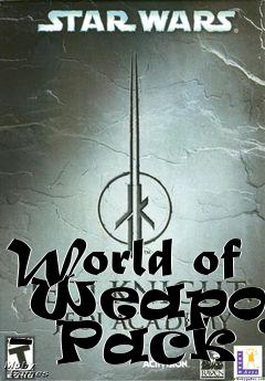 Box art for World of  Weapons - Pack 1