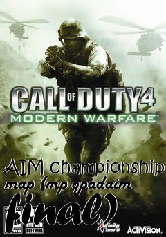 Box art for AIM championship map (mp qpadaim final)