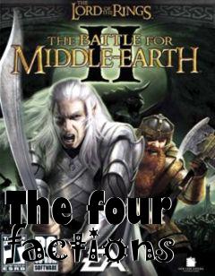 Box art for The four factions