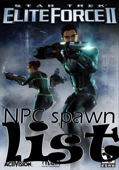 Box art for NPC spawn list