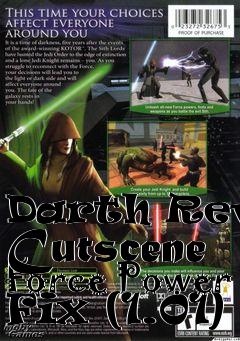 Box art for Darth Revan Cutscene Force Power Fix (1.01)