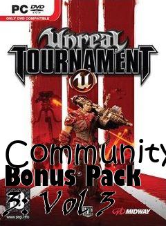 Box art for Community Bonus Pack 3: Vol 3