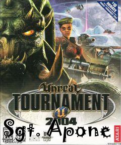 Box art for Sgt. Apone