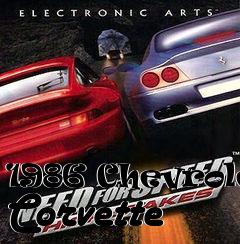 Box art for 1986 Chevrolet Corvette