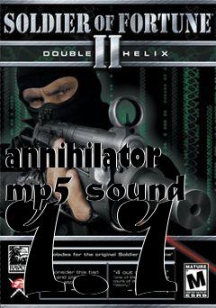 Box art for annihilator mp5 sound 1.1