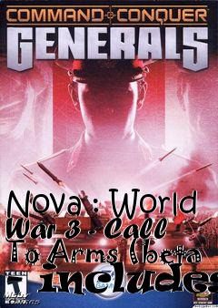 Box art for Nova : World War 3 - Call To Arms (beta - includes