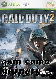 Box art for gsm camo snipers