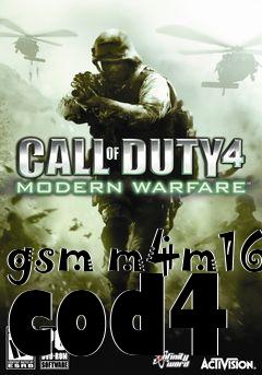 Box art for gsm m4m16 cod4