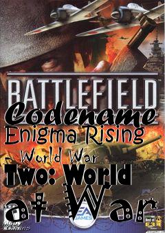 Box art for Codename Enigma Rising - World War Two: World at War