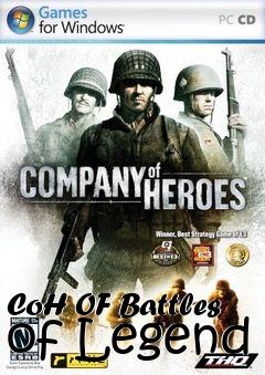 Box art for CoH OF Battles of Legend