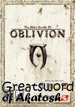 Box art for Greatsword of Akatosh