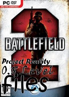 Box art for Project Reality 0.8 Level files