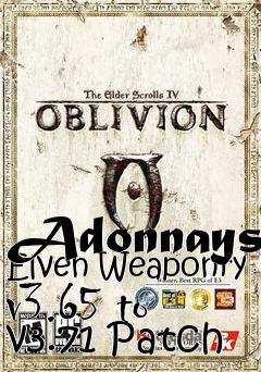 Box art for Adonnays Elven Weaponry v3.65 to v3.71 Patch