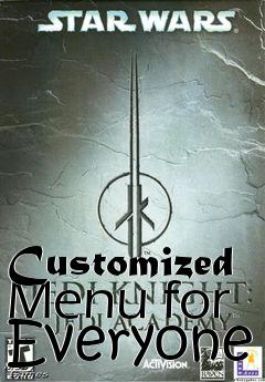 Box art for Customized Menu for Everyone