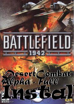 Box art for DesertCombat Alpha - Full Install