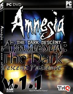 Box art for Amnesia: The Dark Descent Patience v.1.1