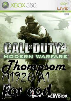 Box art for Thompsom M1928 A1 for cod