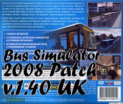 Box art for Bus Simulator 2008 Patch v.1.40 UK