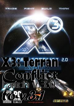 Box art for X3: Terran Conflict Patch v.3.0 to v.3.1