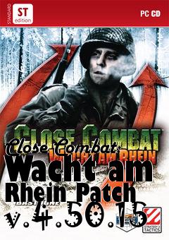 Box art for Close Combat: Wacht am Rhein Patch v.4.50.15