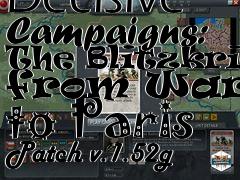 Box art for Decisive Campaigns: The Blitzkrieg from Warsaw to Paris Patch v.1.52g