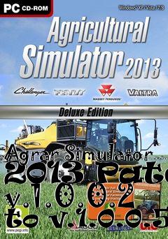 Box art for Agrar Simulator 2013 Patch v.1.0.0.2 to v.1.0.0.5