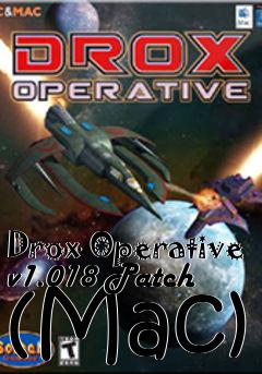 Box art for Drox Operative v1.018 Patch (Mac)