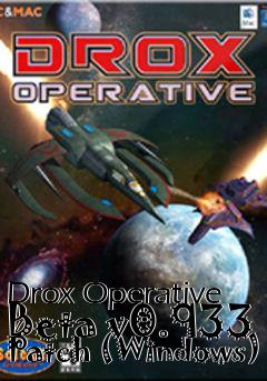 Box art for Drox Operative Beta v0.933 Patch (Windows)