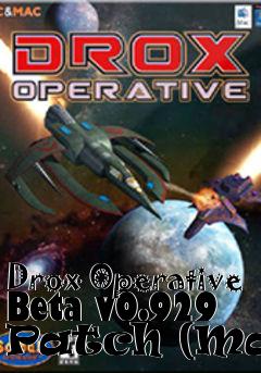 Box art for Drox Operative Beta v0.929 Patch (Mac)