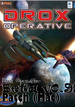 Box art for Drox Operative Beta v0.923 Patch (Mac)