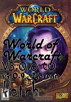 Box art for World of Warcraft v3.0.8 to v3.0.9 Korean Patch