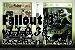 Box art for Fallout 3 v1.1.0.35 German Patch