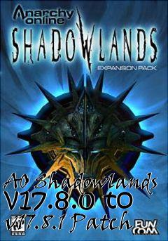 Box art for AO Shadowlands v17.8.0 to v17.8.1 Patch