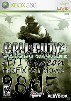 Box art for Call of Duty ATI Radeon HotFix Windows 98ME