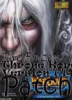 Box art for The Frozen Throne Korean Version 1.14b Patch