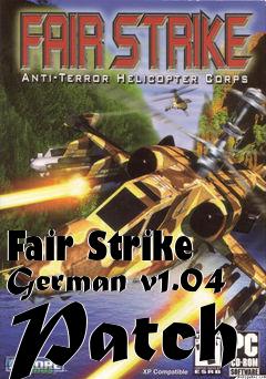 Box art for Fair Strike German v1.04 Patch