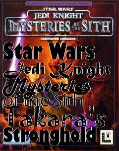 Box art for Star Wars Jedi Knight Mysteries of the Sith