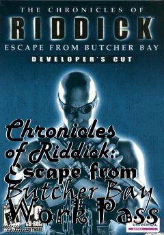 Box art for Chronicles of Riddick: Escape from Butcher Bay