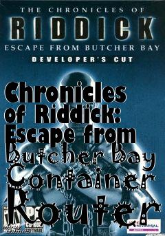 Box art for Chronicles of Riddick: Escape from Butcher Bay