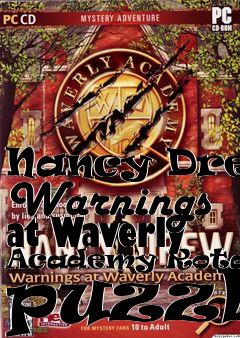 Box art for Nancy Drew: Warnings at Waverly Academy
