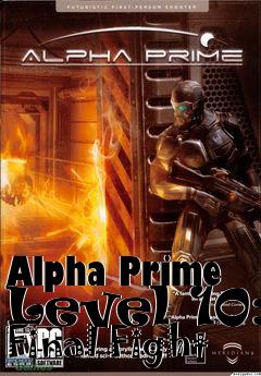 Box art for Alpha Prime