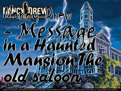 Box art for Nancy Drew - Message in a Haunted Mansion